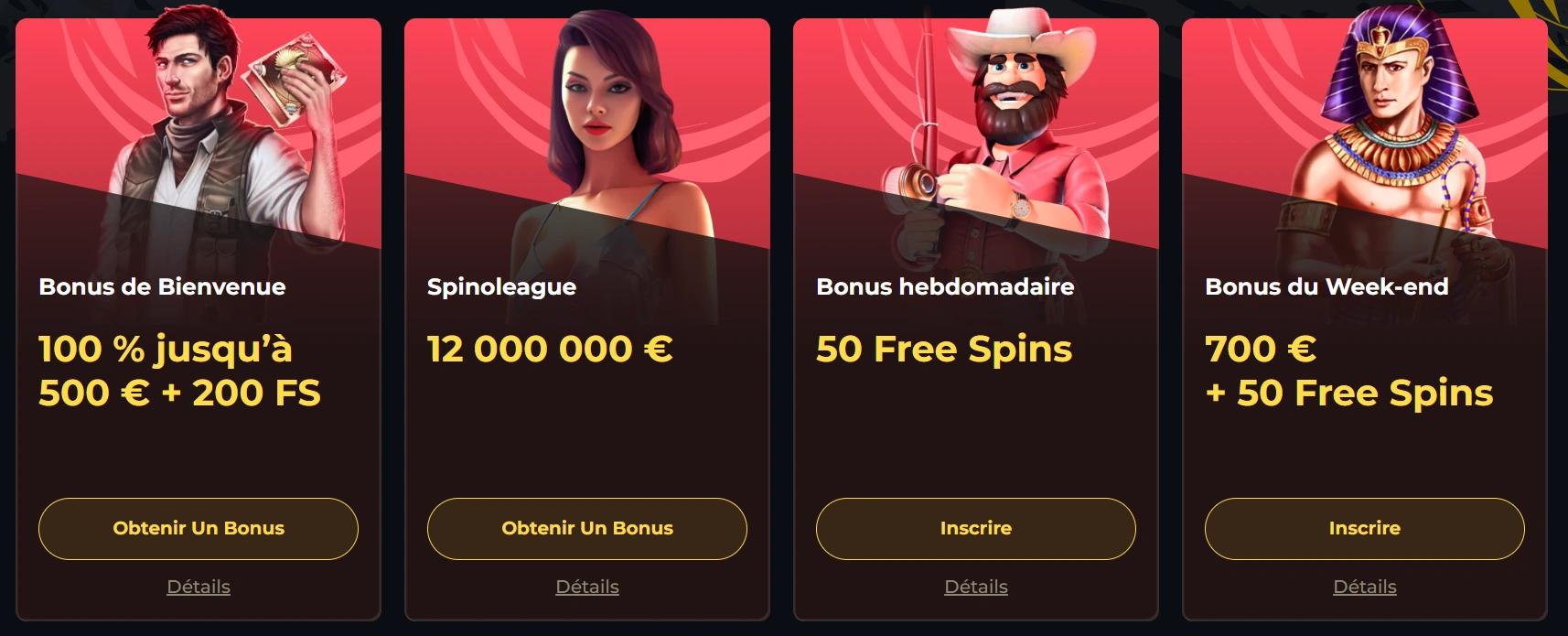 Promotions et bonus Boomerang Casino